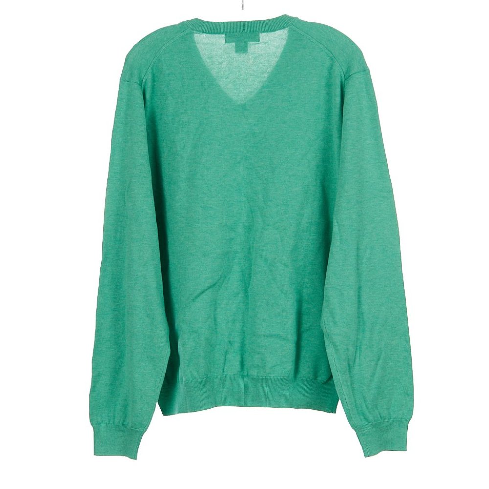 Brooks Brothers Pullover V-Neck Sweater Polo Green Supima Men's Large - Picture 5 of 5